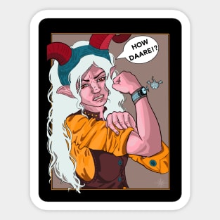 "Captain Martle - Poster Parody - How Daare!?" - Celestial Expanse Fan Merch Sticker